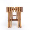 The Whitehill garden bench in Iroko - Contemporary Furniture - Charlie Caffyn Furniture