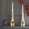 Woolley Natural Candlestick - Charlie Caffyn